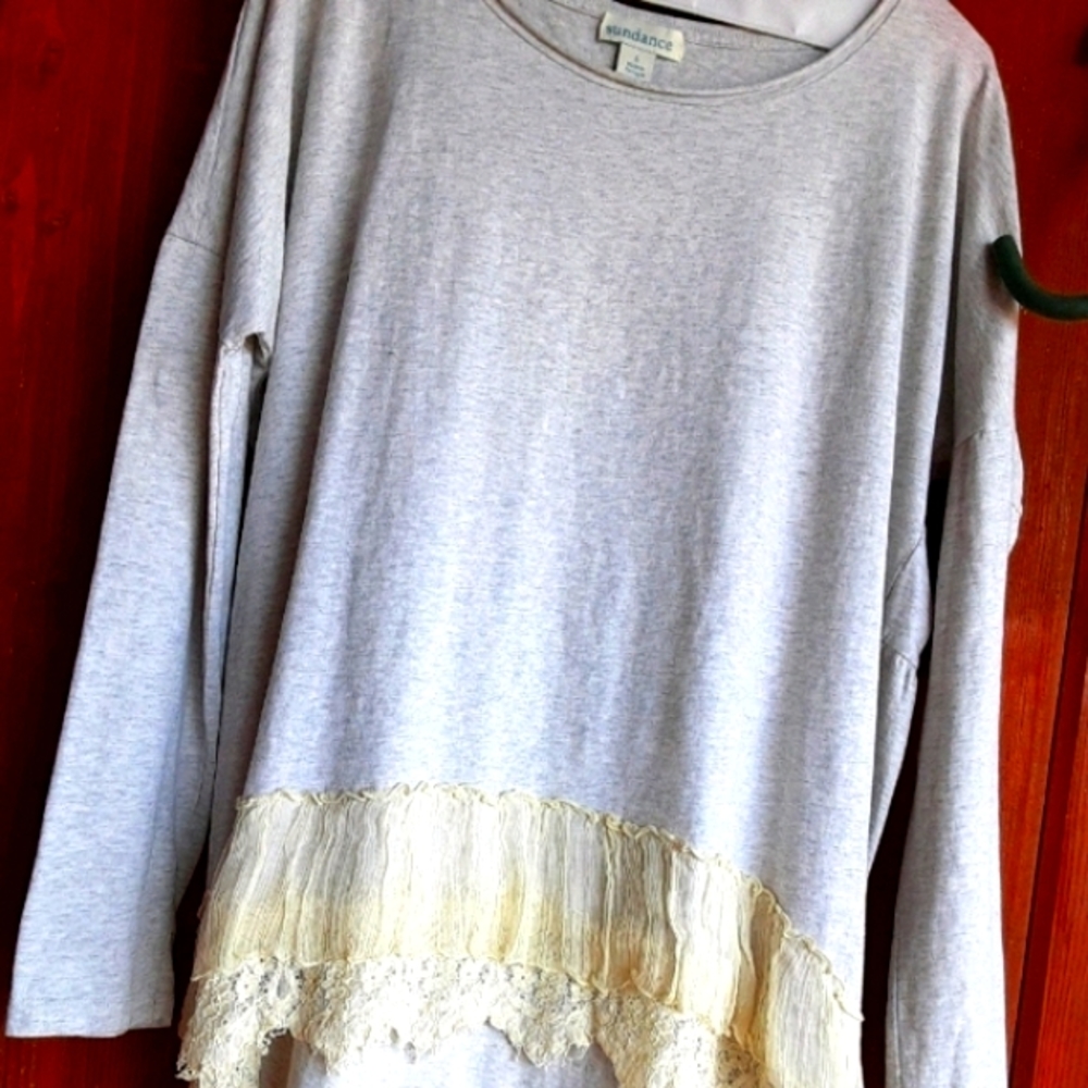 NWOT Sundance Cotton & Lace Pullover Tunic